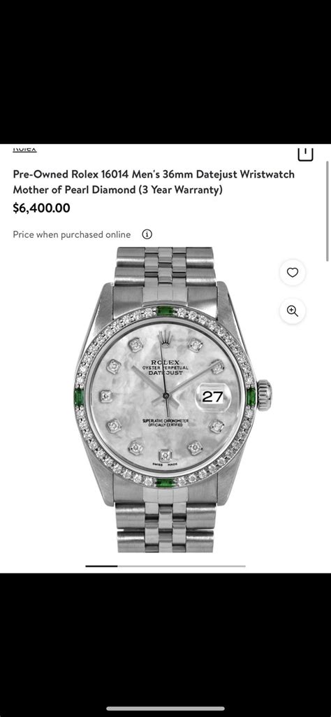 buying a rolex from walmart.